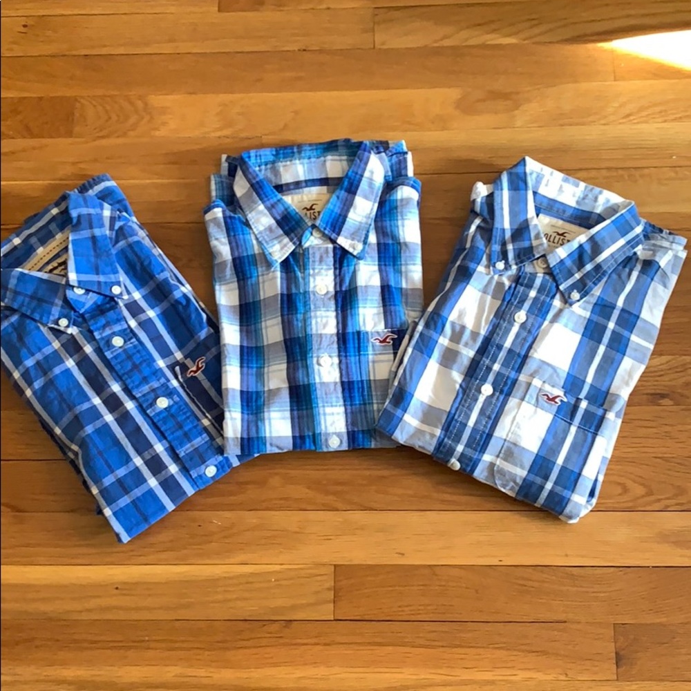 Hollister Mens Flannel Shirts (3) Size M